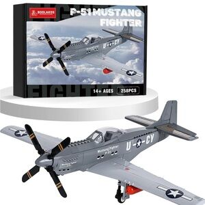 Gray Building Set P-51 Mustang Model Kit